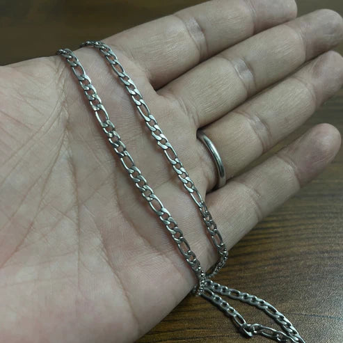 Unisex Silver Figaro Chain with Free Delivery