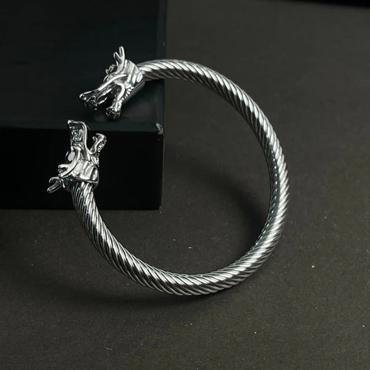 Bold Dragon Cuff Bracelet – Stainless Steel